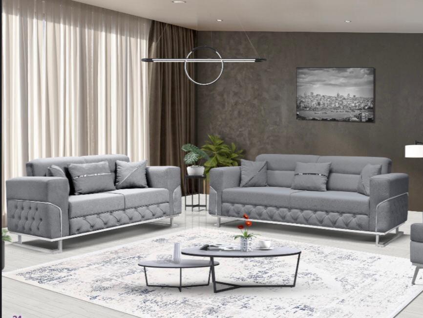 PARMA 3+2 or 3+2+1 SEATER SOFA AVAILABLE IN GREY,BLACK & CREAM COLOURS