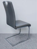 LEATHER DINING CHAIR AVAILABLE IN 3 COLOURS WHITE,GREY&CAPUCCINO