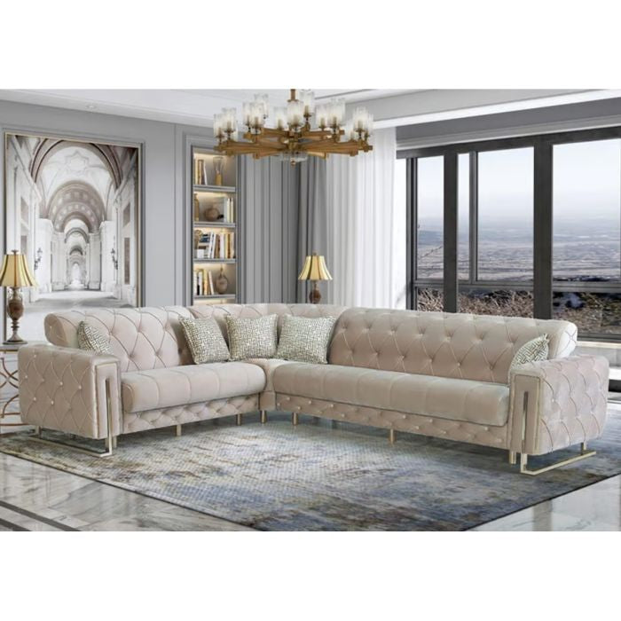 Fortana Luxe Velvet Corner Sofabed