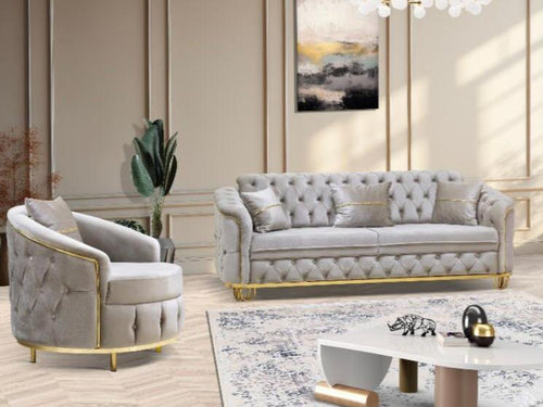 ALMIRA 3+2 or 3+2+1 SEATER SOFA AVAILABLE IN GREY,BLUE,MINK,BLACK & CREAM COLOURS