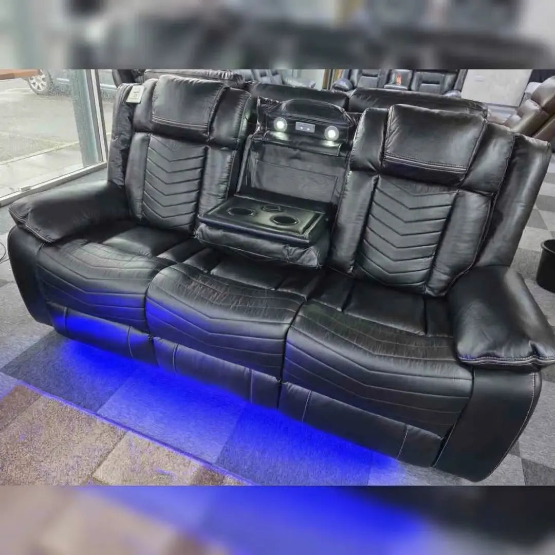 Michigan Leather 3+2 Seater Sofa