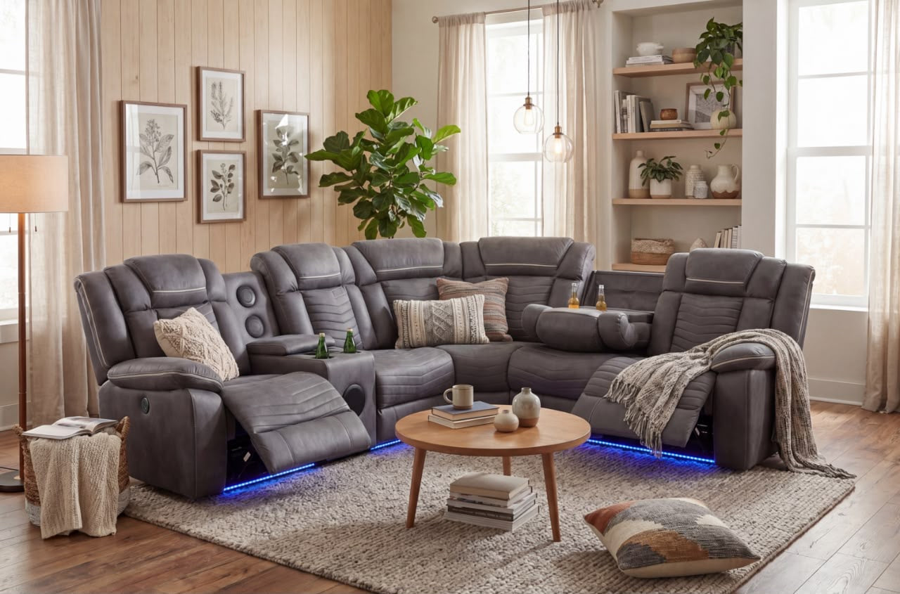 Michigan Corner Fabric Sofa
