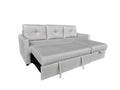 RESTRO Compact Corner Sofa with Pull Out Bed & Lift Up Storage for Small Spaces