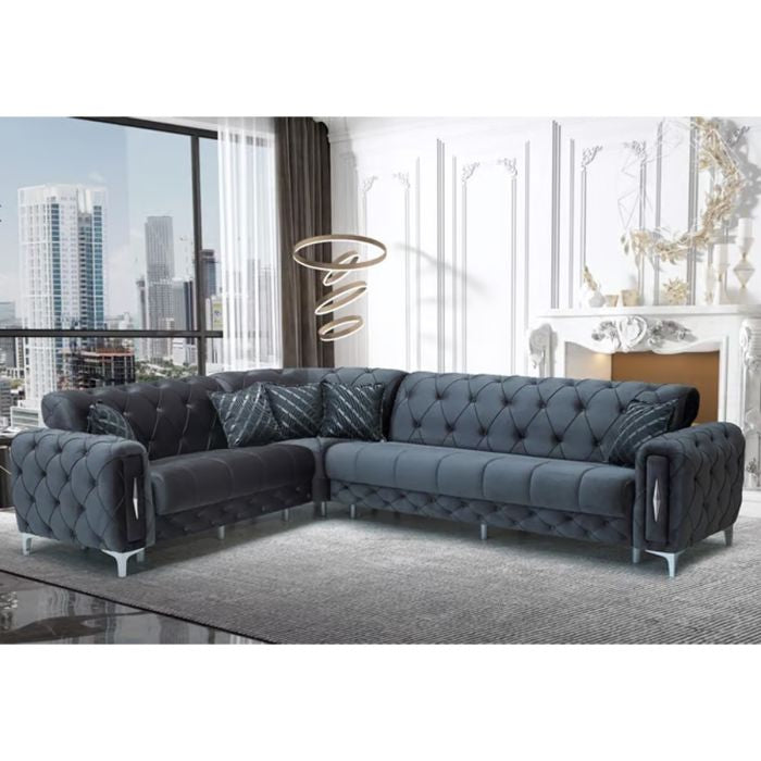 Fortana Luxe Velvet Corner Sofabed