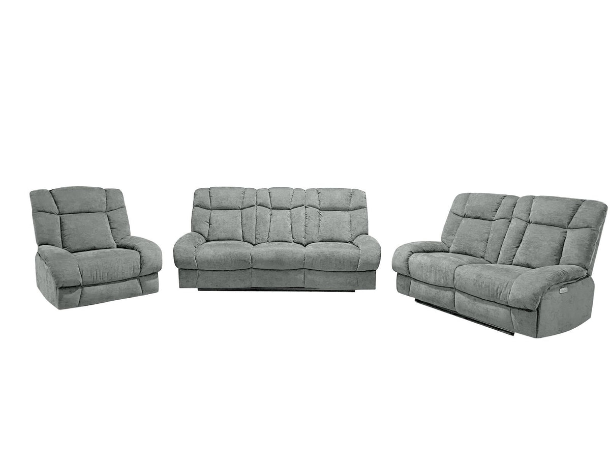 Harlow Electric Recliner 3+2 or 3+2+1 Sofa Set Good Quality Big Size with Fixed Arms Comfortable Seating