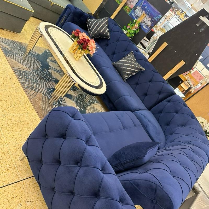FONTANA CORNER SOFA BLUE WITH STORAGE - UNIVERSAL ( RIGHT HAND OR LEFT HAND ANYTIME )- MORE COLOURS AVAILABLEE