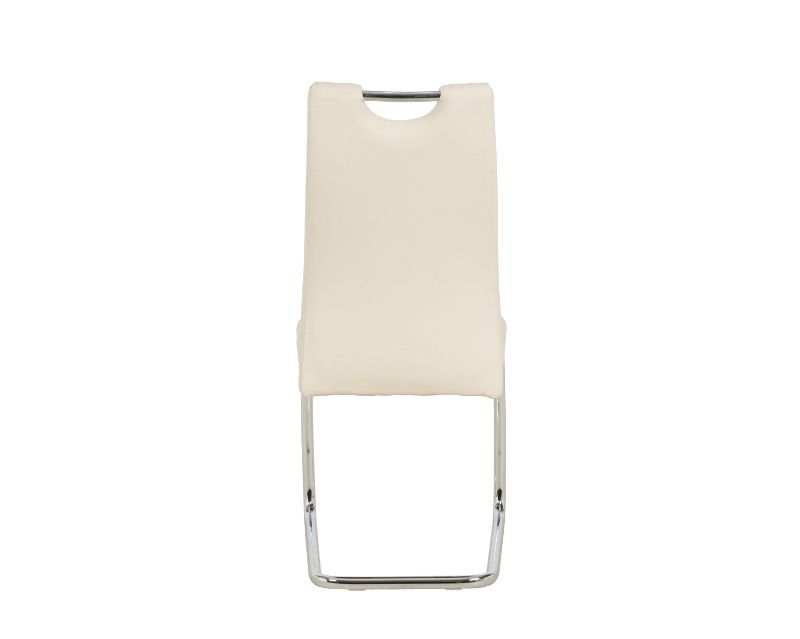 DEMANDO LEATHER DINING CHAIRS AVAILABLE IN 2 COLOURS CREAM & GREY