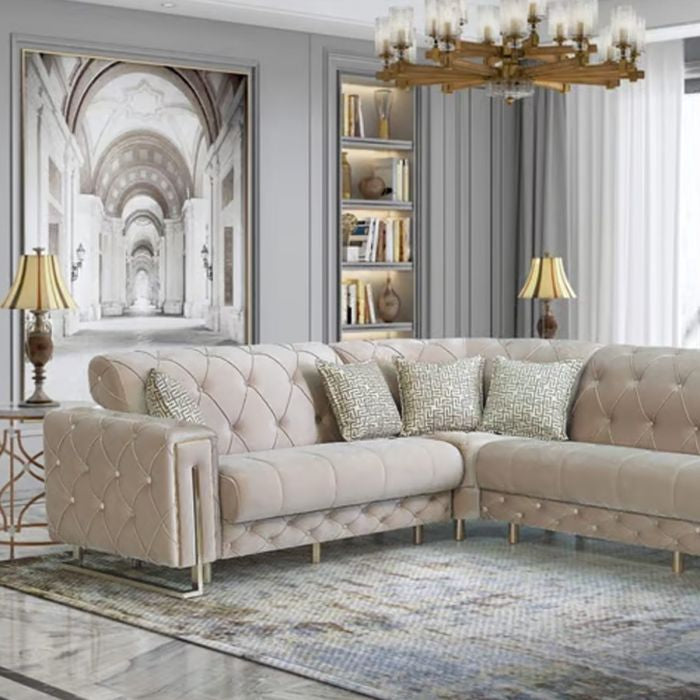 Fortana Luxe Velvet Corner Sofabed