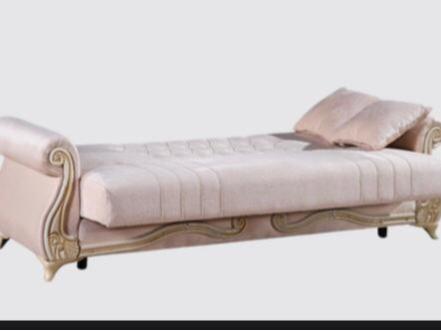 ALYA SOFA BED AND CORNER SOFA AVAILABLE IN GREY & CREAM COLOUR Fixed Arms Design Comfortable Seating