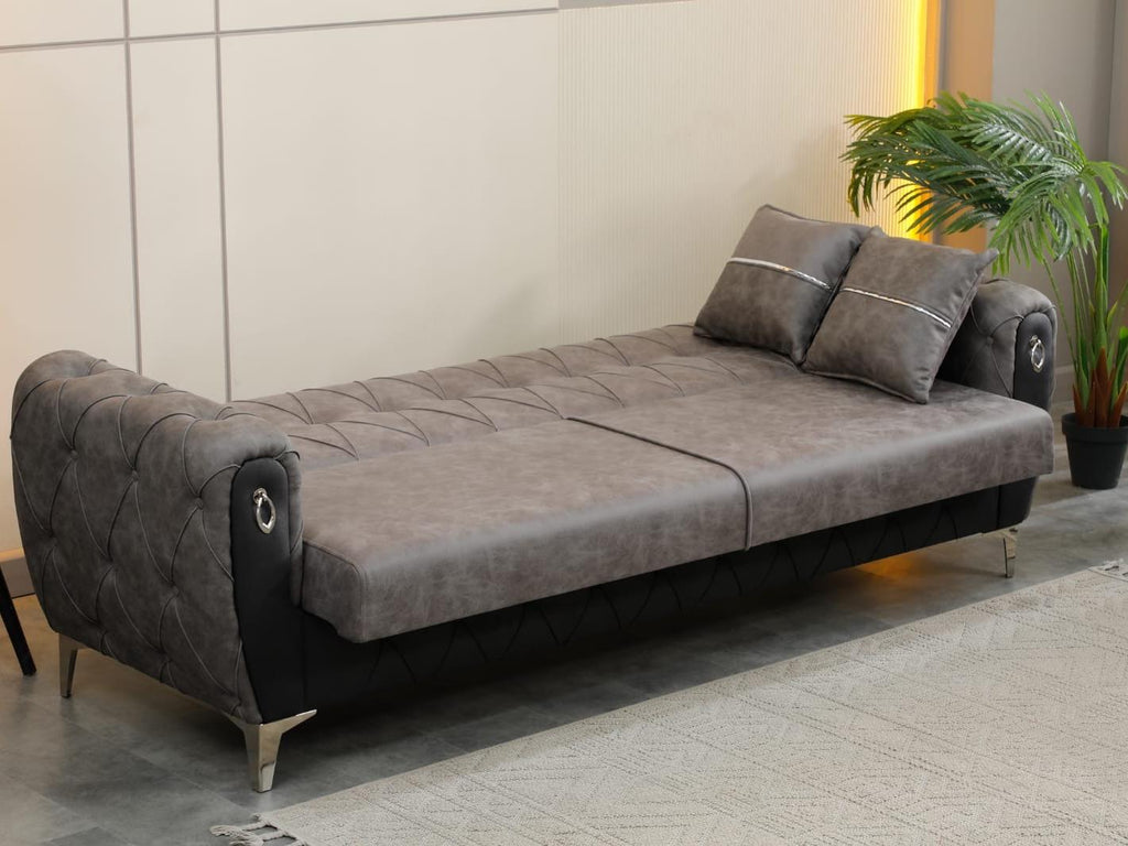 3+2 seater sofa bed - Suede materia - High quality yu