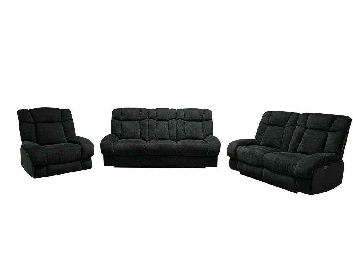 Harlow Electric Recliner 3+2 or 3+2+1 Sofa Set Good Quality Big Size with Fixed Arms Comfortable Seating