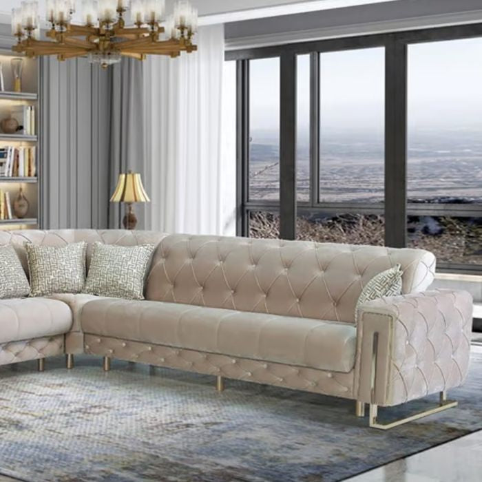 Fortana Luxe Velvet Corner Sofabed
