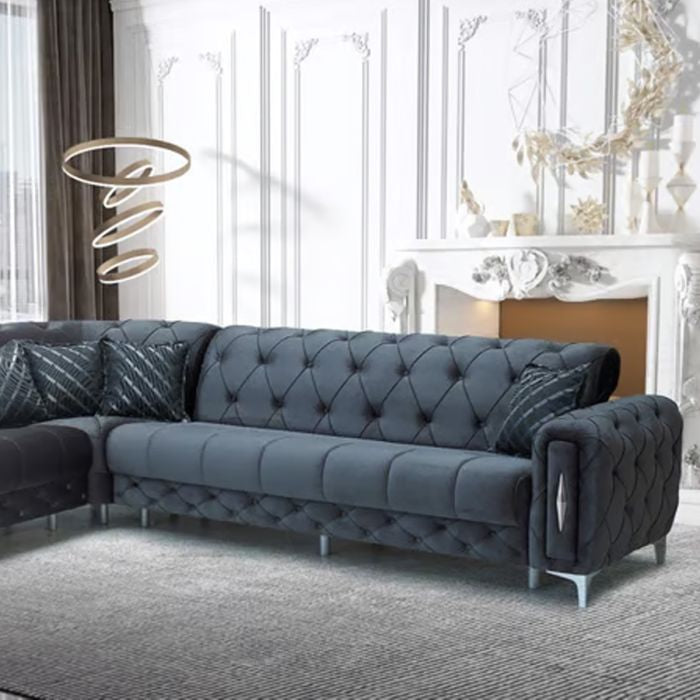 Fortana Luxe Velvet Corner Sofabed