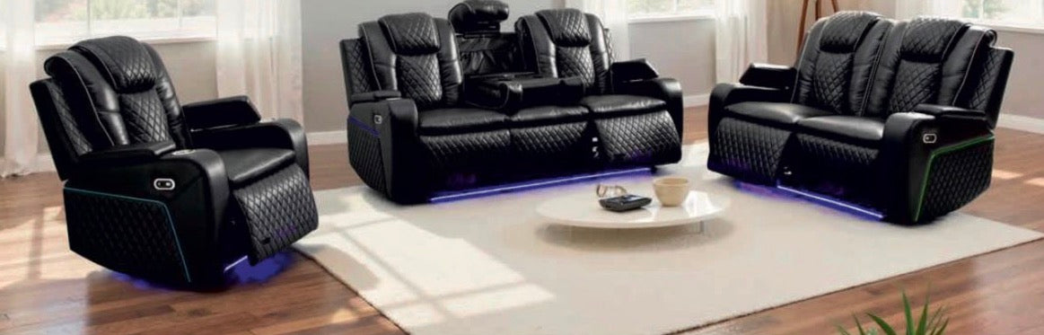 Colorado Leather Electric Recliner 3+2+1 & 3+2 Seater Sofa