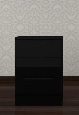 Fenlo Bed Sides - Ample Storage Space , Fully High Gloss , Deep Drawers , Strong MDF , Multiple Drawers , Handless