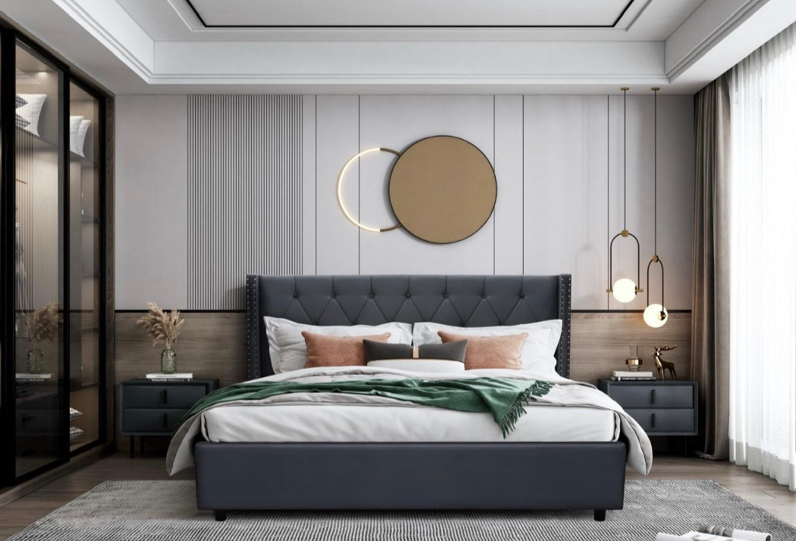 CHESTERFIELD BED DOUBLE MODERN DESIGN