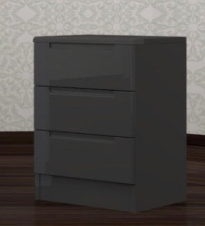 Fenlo Bed Sides - Ample Storage Space , Fully High Gloss , Deep Drawers , Strong MDF , Multiple Drawers , Handless