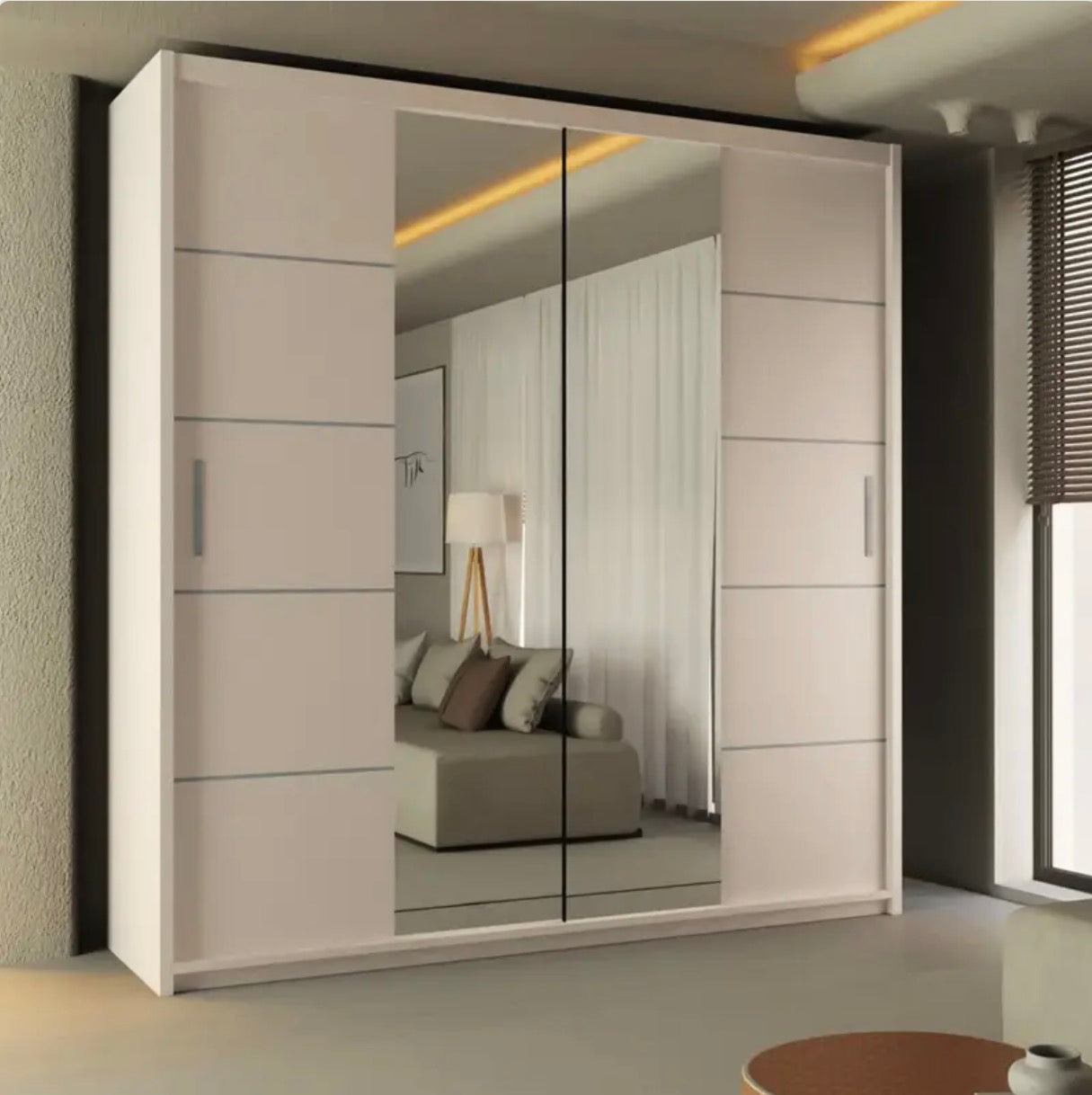 Lisbon Sliding Door Wardrobe - Modern Design with Easy Access Sliding Doors for Ample Storage and Tidy Room Organization