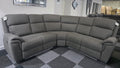 Florence Fabric Corner in Grey Electric - Brand New Modern Design With Fixed Arms