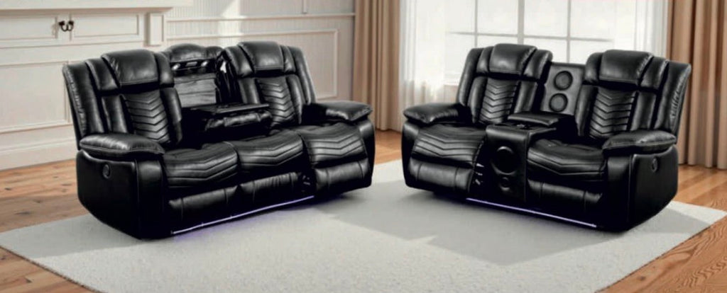 Michigan Leather 3+2 Seater Sofa