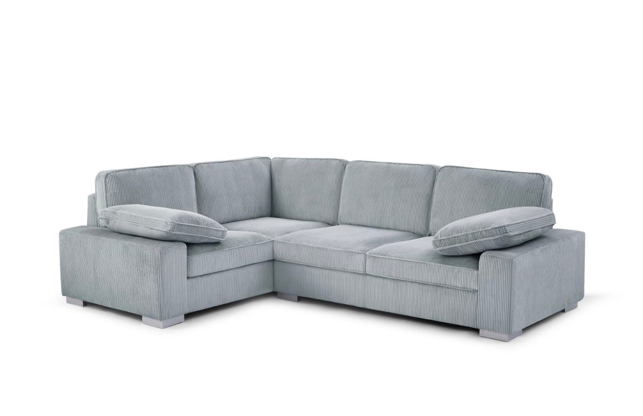 Ascot Corner Sofa with Fixed Arms Modern Living Room Furniture in Various Colours for Stylish Seating