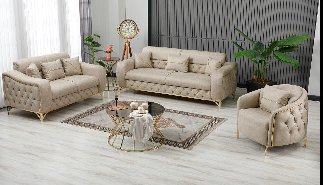 ZENTARA SOFA 3+2 or 3+2+1  SEATER AND SOFA BED AVAILABLE IN GREY,CREAM & BROWN COLOUR