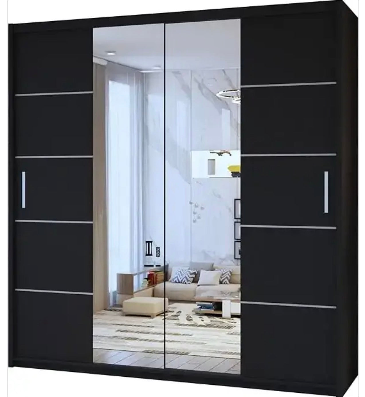 Lisbon Sliding Door Wardrobe - Modern Design with Easy Access Sliding Doors for Ample Storage and Tidy Room Organization