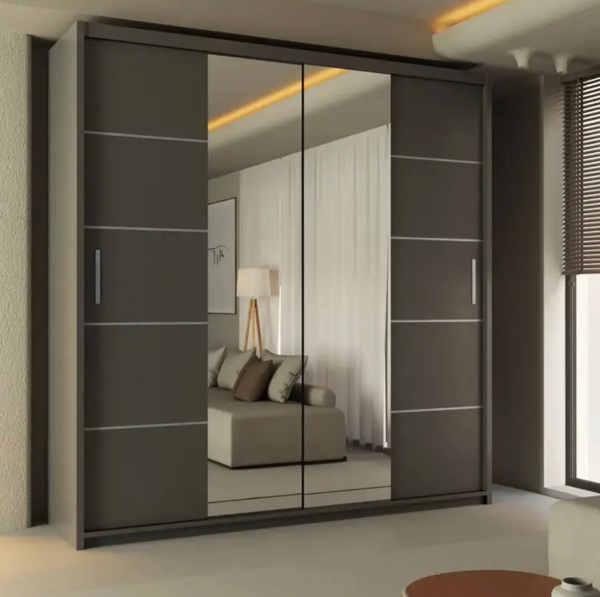 Lisbon Sliding Door Wardrobe - Modern Design with Easy Access Sliding Doors for Ample Storage and Tidy Room Organization
