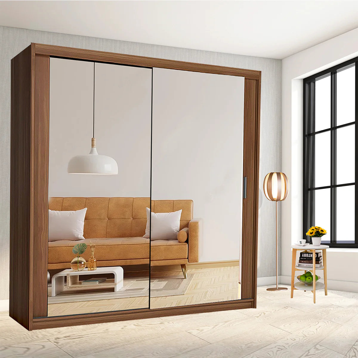 Chicagao Sliding Door Wardrobe - Modern Design for Easy Access & Stylish Storage Solution - Ideal for Organizing Clothes and Accessories