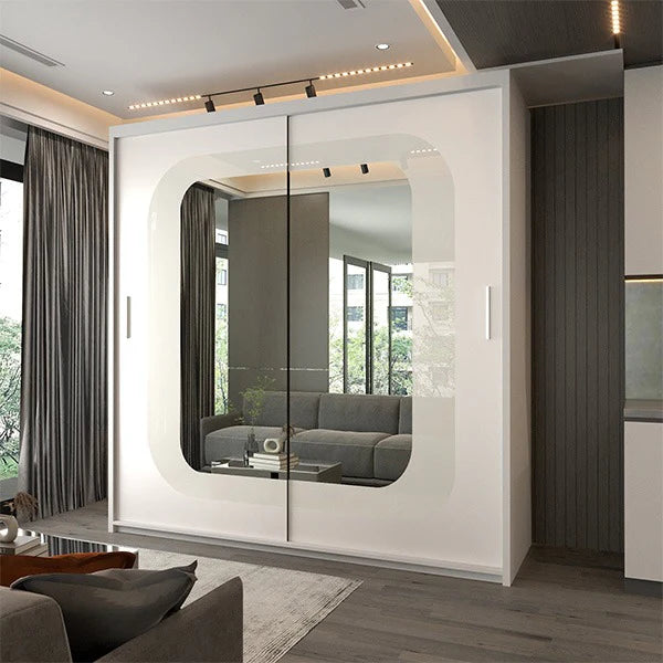 Cheema Sliding Door Wardrobe - Modern Design with Easy Access Sliding Doors for Stylish Bedroom Storage Solution