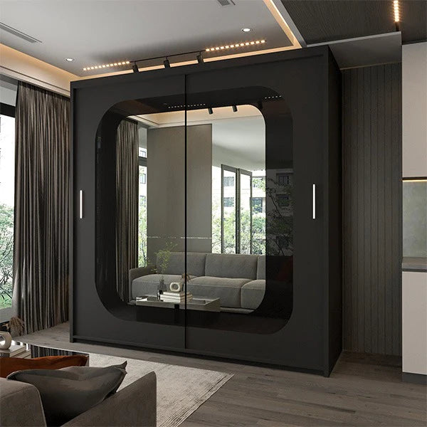 Cheema Sliding Door Wardrobe - Modern Design with Easy Access Sliding Doors for Stylish Bedroom Storage Solution