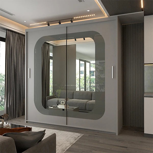 Cheema Sliding Door Wardrobe - Modern Design with Easy Access Sliding Doors for Stylish Bedroom Storage Solution