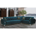Fotana Luxe Velvet Corner Sofabed