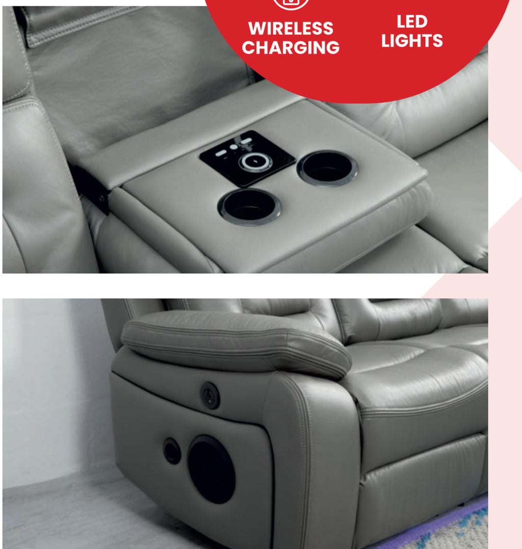 Hafsa Tech Leather 3+2 & 3+2+1 Seater suite