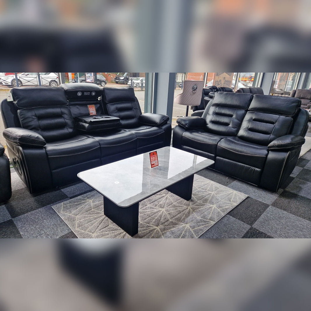 Hafsa Tech Leather Sofa 3+2 & 3+2+1 Seater Sofa