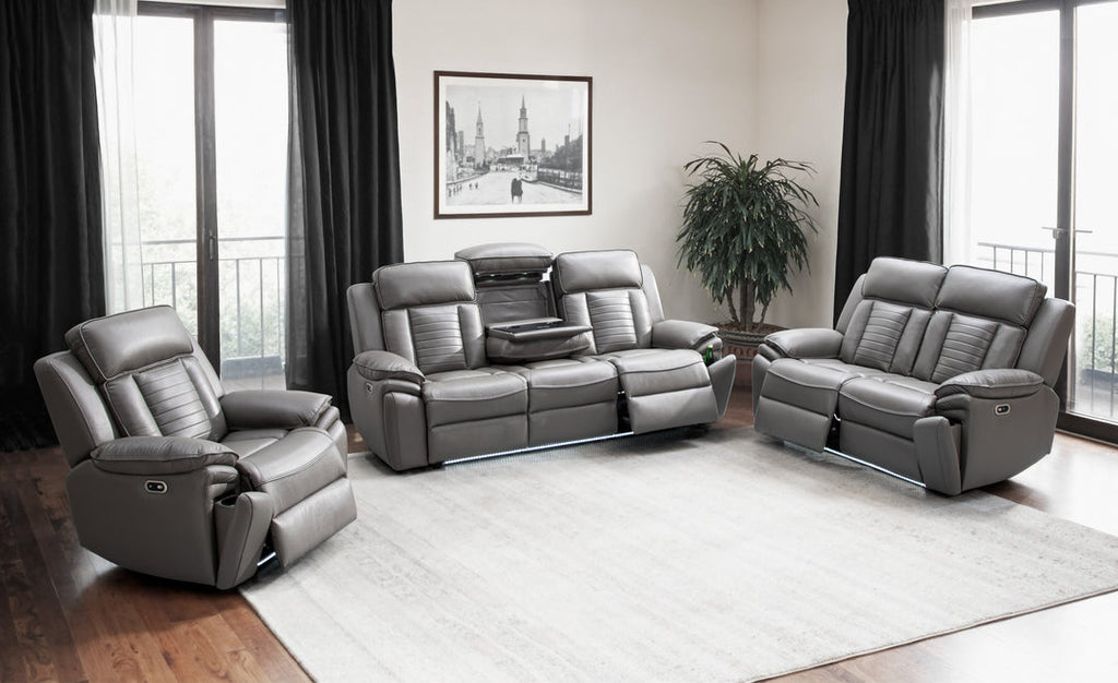 Savilla Tech Leather 3+2 & 3+2+1 Seater suite