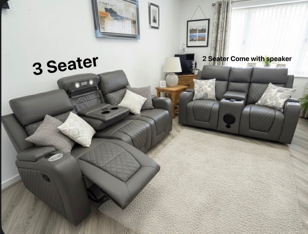 Florida Tech Leather Electric Recliner 3+2 & 3+2+1 Seater Sofa