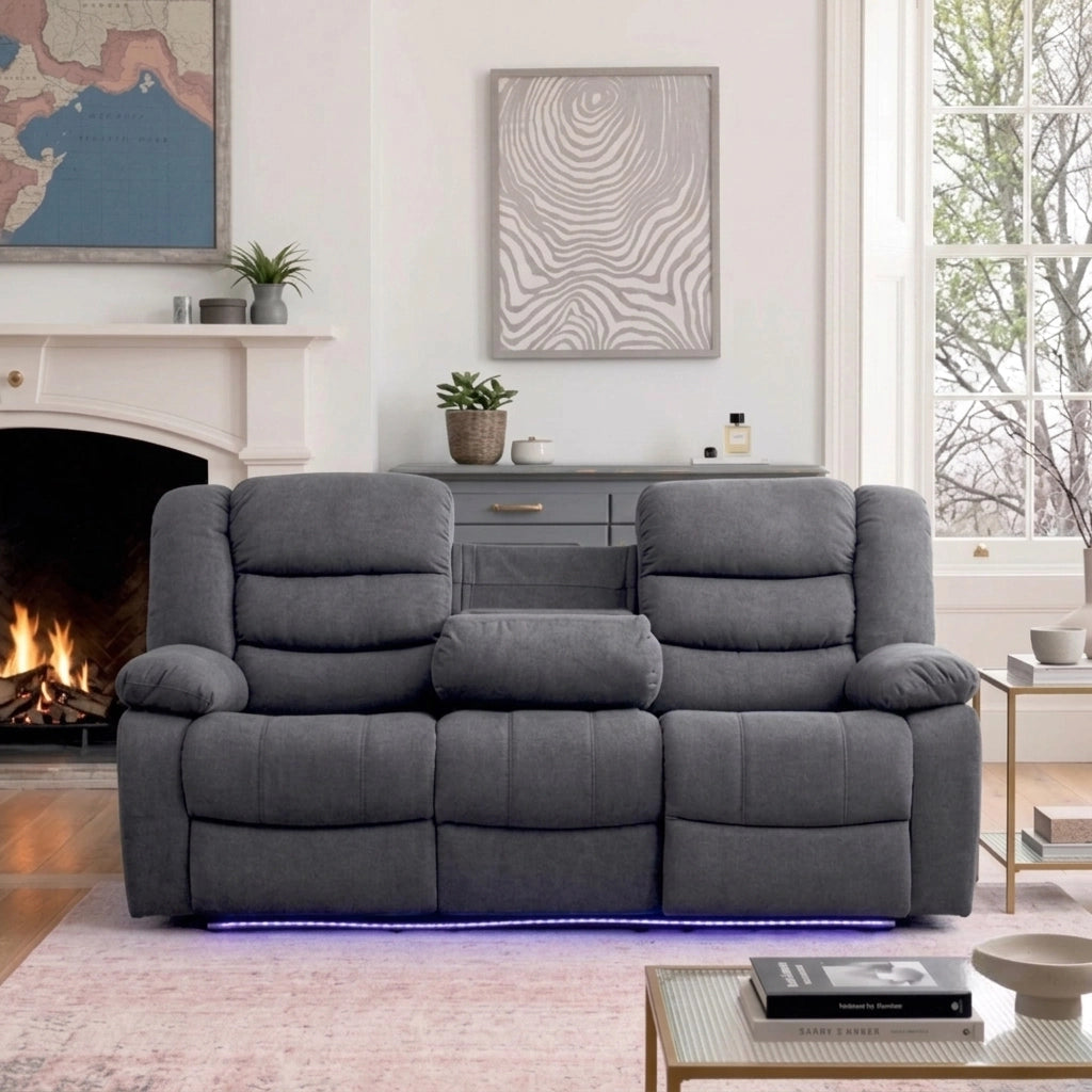 Sorrento Fabric Electric Recliner 3+2 Seater Sofa