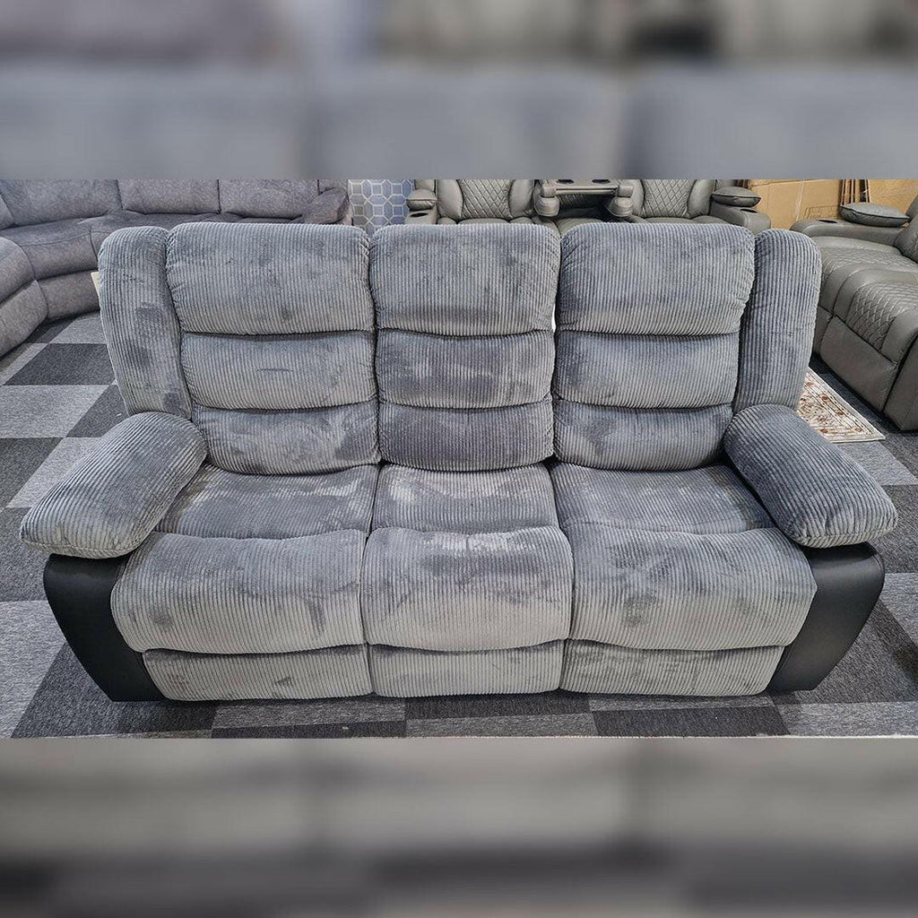 Rio Jumbo Recliner Coded Fabric with PU Leather