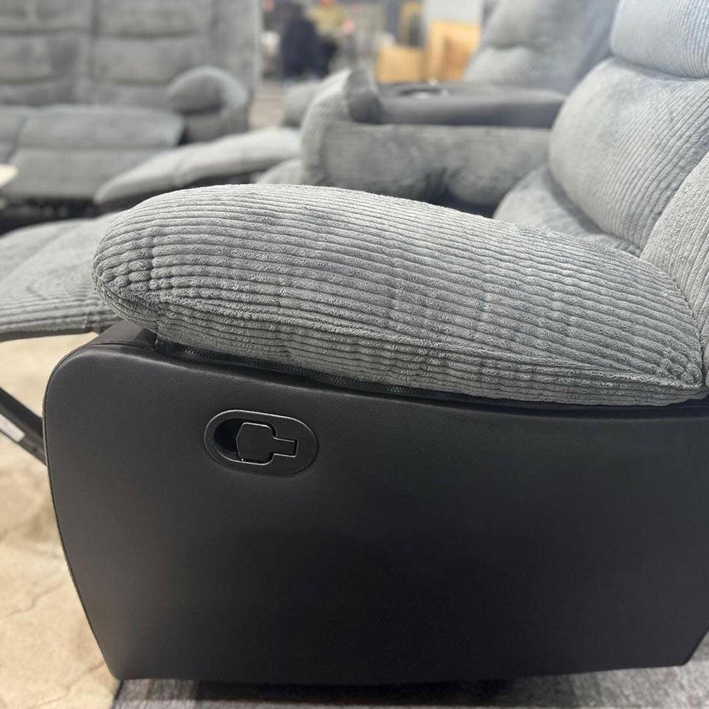 Rio Jumbo Recliner Coded Fabric with PU Leather