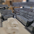 Rio Jumbo Recliner Coded Fabric with PU Leather
