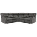 Sorrent Manual Recliner Corner Sofa Grey Color for Comfortable Seating