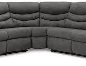 Sorrent Manual Recliner Corner Sofa Grey Color for Comfortable Seating