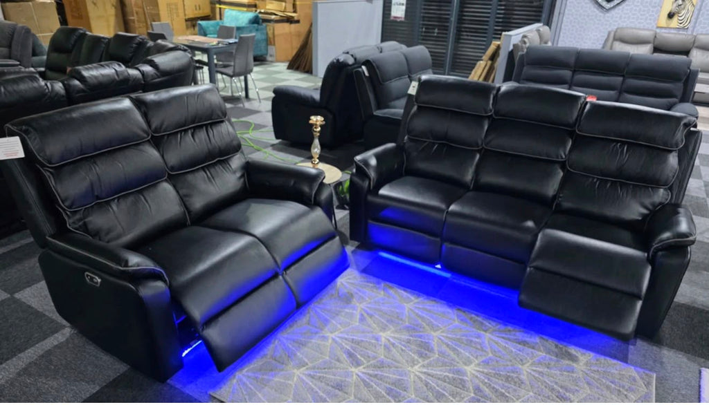 SANDIEGO LEATHER 3+2+1 SEATER SOFA