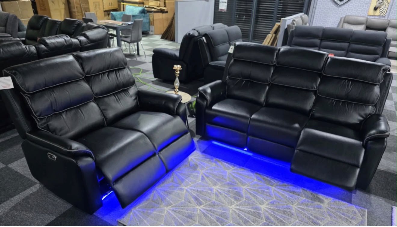 SANDIEGO LEATHER 3+2+1 SEATER SOFA