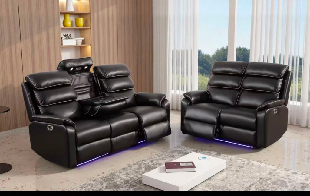 SANDIEGO LEATHER 3+2+1 SEATER SOFA