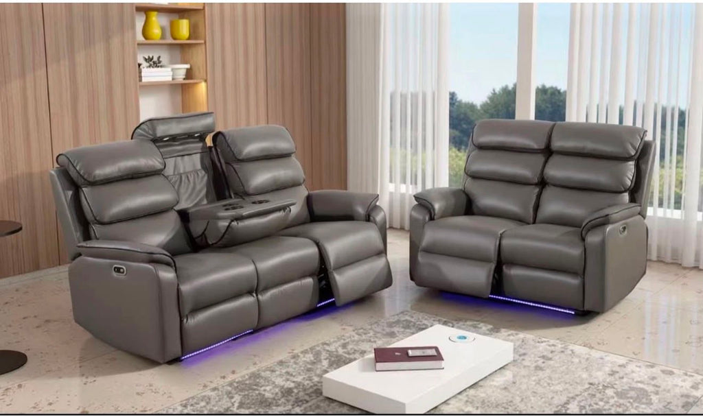 SANDIEGO LEATHER 3+2+1 SEATER SOFA