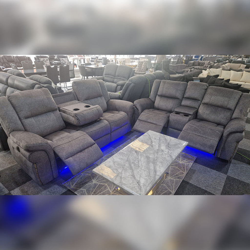 Berlin Fabric Recliner 3+2+1 OR 3+2 Seater Sofa