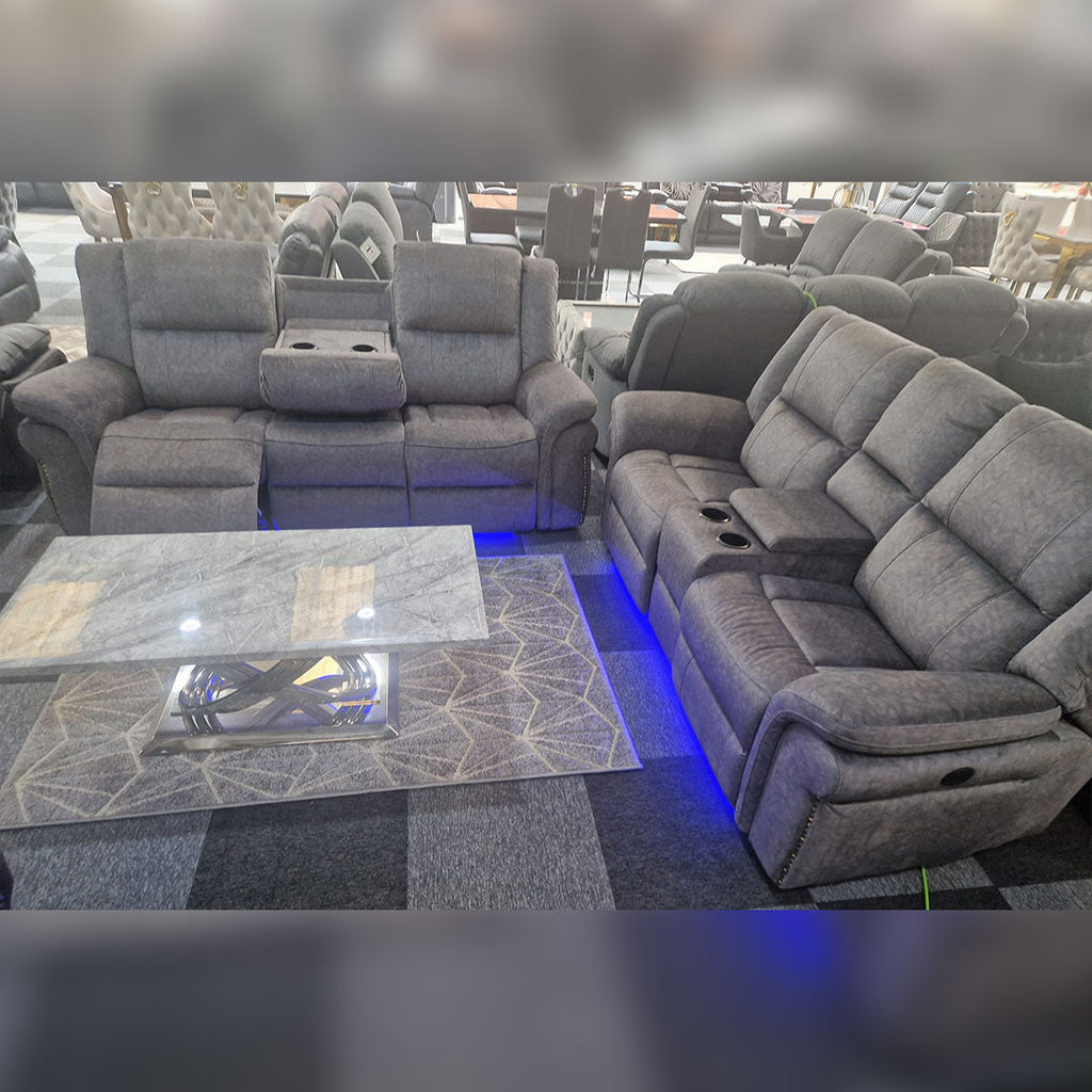 Berlin Fabric Recliner 3+2+1 OR 3+2 Seater Sofa