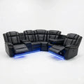 Michigan Leather Corner Sofa
